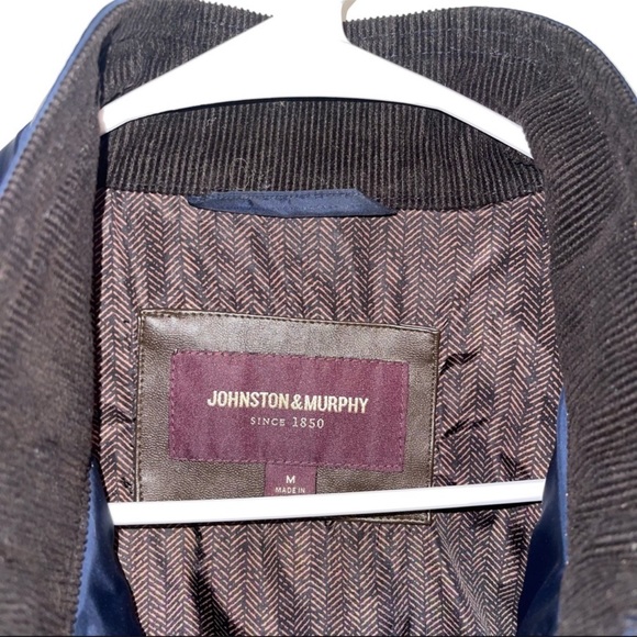 Johnston & Murphy Blue Brown Jacket Coat - Picture 3 of 6